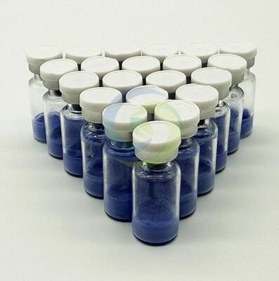 कोलेजन उत्पादन के लिए स्थिर संरचना के साथ उच्च शुद्धता GHK-Cu पेप्टाइड पाउडर।