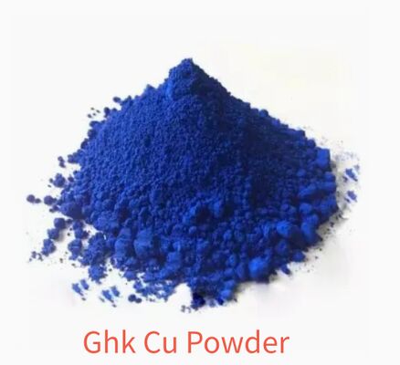 एंटी-एजिंग स्किनकेयर के लिए उच्च शुद्धता GHK-Cu पाउडर CAS 89030-95-5 कॉपर पेप्टाइड