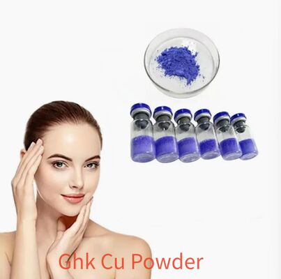 स्किनकेयर रिसर्च के लिए हाई प्योरिटी GHK-Cu कॉपर पेप्टाइड पाउडर कॉपर ट्रिपेप्टाइड-1 कॉस्मेटिक इंग्रेडिएंट ब्लू पेप्टाइड स्टेबल क्वालिटी