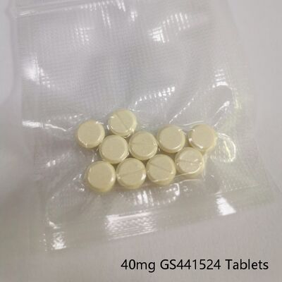 40mg GS-441524 बिल्ली संक्रामक पेरीटोनिटिस के लिए मौखिक टैबलेट स्थिर पशु चिकित्सा एंटीवायरल फार्मूला