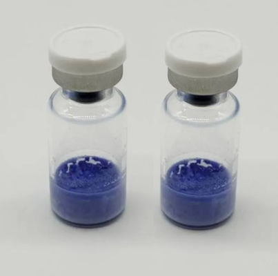 सौंदर्य अनुसंधान के लिए उच्च शुद्धता GHK-Cu Lyophilized Vials 50mg 100mg कॉपर पेप्टाइड