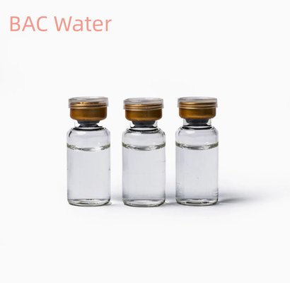पेप्टाइड और प्रयोगशाला अनुप्रयोगों के लिए USP ग्रेड Bac पानी 3ml 10ml बाँझ द्रव समाधान