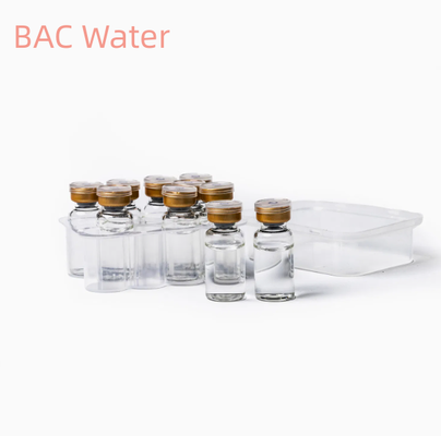 पेप्टाइड और प्रयोगशाला अनुप्रयोगों के लिए USP ग्रेड Bac पानी 3ml 10ml बाँझ द्रव समाधान