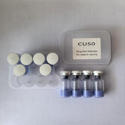 उच्च शुद्धता Copper Tripeptide 1 कॉपर पेप्टाइड पाउडर कॉस्मेटिक अनुप्रयोगों के लिए कॉपर ट्राइपेप्टाइड-1 कच्चा माल ब्लू पेप्टाइड घटक स्थिर गुणवत्ता